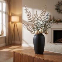 Product Artificial Decorative Fern Champagne Metallic L85cm 2pcs