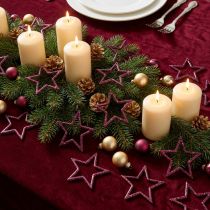 Product Decoration Star Berry Glitter Table Decoration Christmas 4.5cm 120 pcs