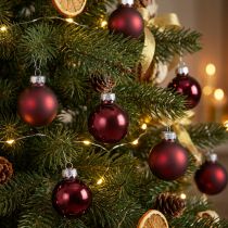 Product Glass balls Christmas in Bordeaux Mix Ø3cm 22 pcs