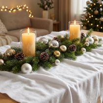 Product Snow Blanket Decorative Tablecloth Winter White 100×270cm