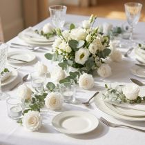 Product Mini Forever Roses Preserved Flowers White Ø3cm 16pcs