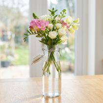 Product Bottle decoration glass bottle with cap Ø8cm 24cm