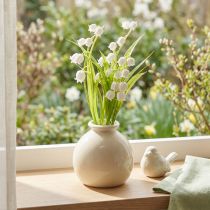 Product Artificial bouquet of lilies of the valley in a classic vase, ideal for home decor, 20cm