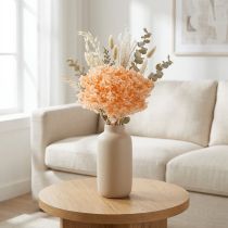 Product Hydrangea dried flower bouquet for elegant floral decorations at home, 65cm