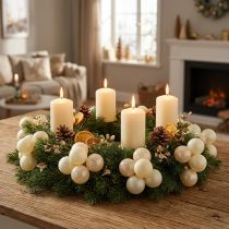 Product Mini Christmas Balls Cream Mix Matt/Glossy Ø40mm 32 pcs