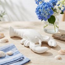 Product Maritime Decoration Figure Ceramic Lobster White 17.5×9×3cm