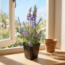 Product Artificial Lavender in Pot Flowering Artificial Plants 25cm