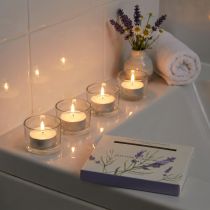 Product Scented Candles Lavender Chamomile Tealights White Ø3.5cm 12 pcs