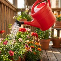 Product Red watering can 5l