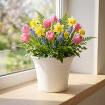 Product Plastic pot “Irys” White Ø17cm H14cm 1 pc