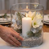 Product Decorative granulate silver decorative stones 2mm - 3mm 2kg