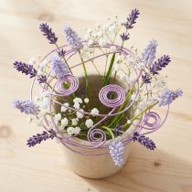 Product Purple aluminum wire, 2mm, for jewelry &amp; decoration, lavender-colored craft wire, 500g - 60m