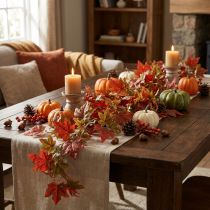 Product Deco branch maple autumn decoration 100cm Artificial plant like real!