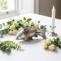 Product Deco fish antique silver 14cm