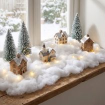Product Snow Decoration Snow Cotton Artificial Winter White 200g