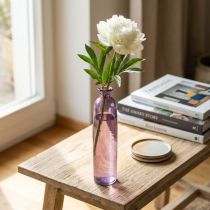 Product Large Purple Glass Bottle Vase Ø6.5cm H30cm