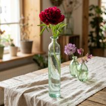Product Glass Vase with Green Tint, 6.5cm Ø and 30cm Height for Everyday Home Decoration