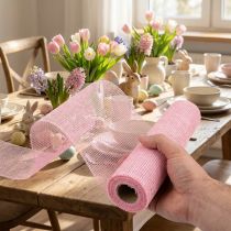 Product Table runner jute jute ribbon table ribbon light pink 30cm 5m