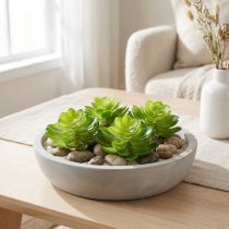 Product Artificial Green Succulent Set for Bowls or Vases, 10cm, 4 Pieces