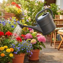 Product High-quality 10L anthracite watering can: Robust, reliable and stylish