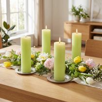 Product Solid coloured candles lime green ...