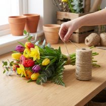 Product Jute ribbon jute cord ribbon jute natural decorative ribbon Ø2mm 200m