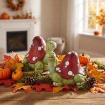 Product Turtle decoration fly agaric decoration green red 10cm 2pcs