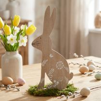 Product Easter bunny Easter decoration wooden decoration bunny sitting 20×40cm