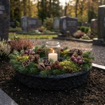 Product Oasis Black Biolit Plant Ring Black Plant Bowl Ø35cm