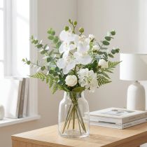Product White Artificial Orchid Phalaenopsis Real Touch 32cm