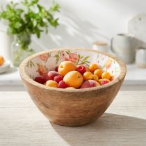Product Mango wood decorative bowl, peach wood bowl Ø12.5cm