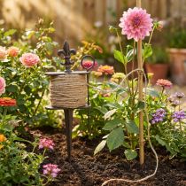 Product Jute cord on vintage cast iron spool 12×4.5×32cm