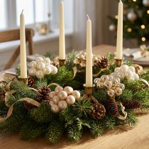 Product Mirror berries beige mix 25mm 140pcs