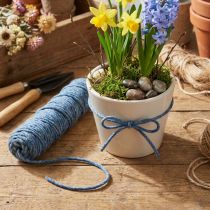 Product Wick thread felt cord, felt cord, wool cord mottled blue 55m