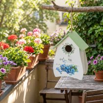 Product Birdhouse for stylish rooms with floral design and nostalgic flair 21cm