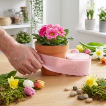 Product Felt ribbon pink pot ribbon wool ribbon wool felt W15cm L5m