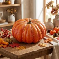 Product Artificial pumpkin in orange artificial vegetable autumn Ø27cm