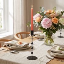 Product Stick candle holder candlestick black metal Ø7cm H19.5cm