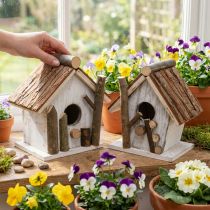 Product Decorative Nesting Box Birdhouse for Decorating Natural 14.5 2 Pcs