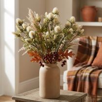Product Thistle artificial deco branch cream 10 flower heads 68cm 3pcs
