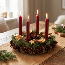 Product Cone wreath painted Ø25cm
