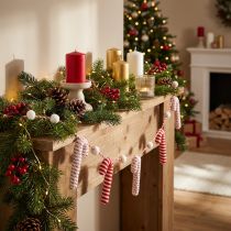 Product Candy Cane Garland Christmas Red White Decoration 120cm