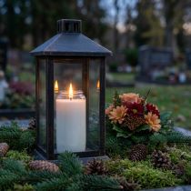 Product Oil light for grave lanterns grave lamps Ø6.5cm H15cm 6 pcs