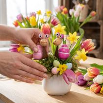 Product Snail figurine with a fun design, a charming spring decoration, 9cm, 4 pieces