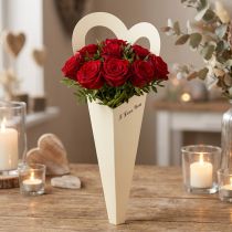 Product Flower Bag Roses Gift Packaging Cream 46cm 12 Pcs