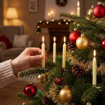 Product Tree candles, stick candles Ø13mm candles yellow H10cm 22 pcs
