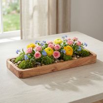 Product Rectangular Acacia Wood Decorative Tray Natural Finish 40×15cm