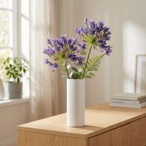 Product Agapanthus ornamental lily artificial flowers purple L75cm 2pcs