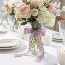Product Decorative ribbon lace 22mm 20m lilac