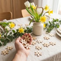 Product Wooden flowers scatter decoration flowers wood orange/pink/white 72 pcs